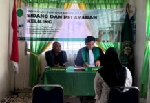 Sidang Keliling Mahkamah Syar’iyah Meureudu Digelar di KUA Bandar Baru